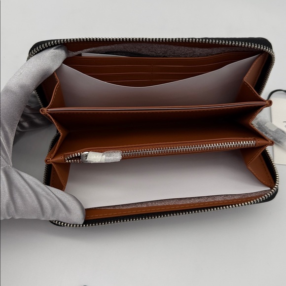 Disney X Coach Mickey Mouse Essential Accordion Zip Wallet Regenerative Leather - Picture 7 of 13